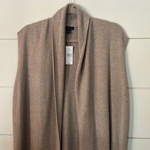 Ann Taylor Factory open front long cardigan NWT